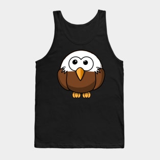 Cute Observant Owl/Bald Eagle Bird Animal Tank Top